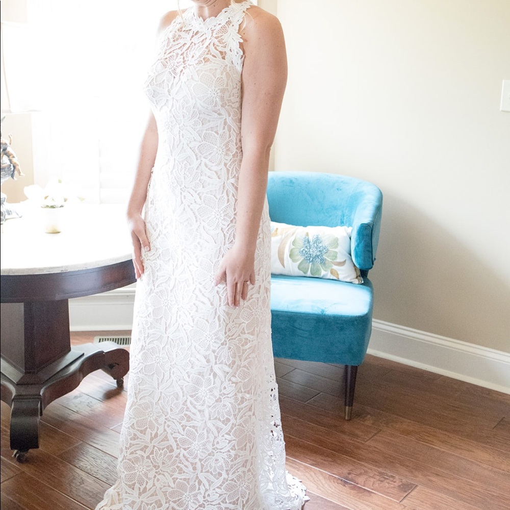 Tadashi Shoji Vista Wedding Dress (BHLDN), size 8 - Picture 4 of 8